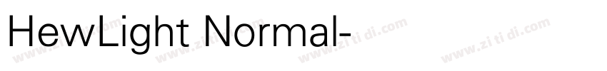 HewLight Normal字体转换